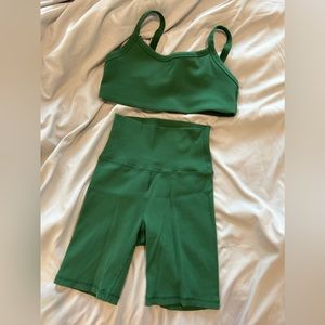 OFFLINE by Aerie Bundle Ribbed Sports Bra and Bike Shorts